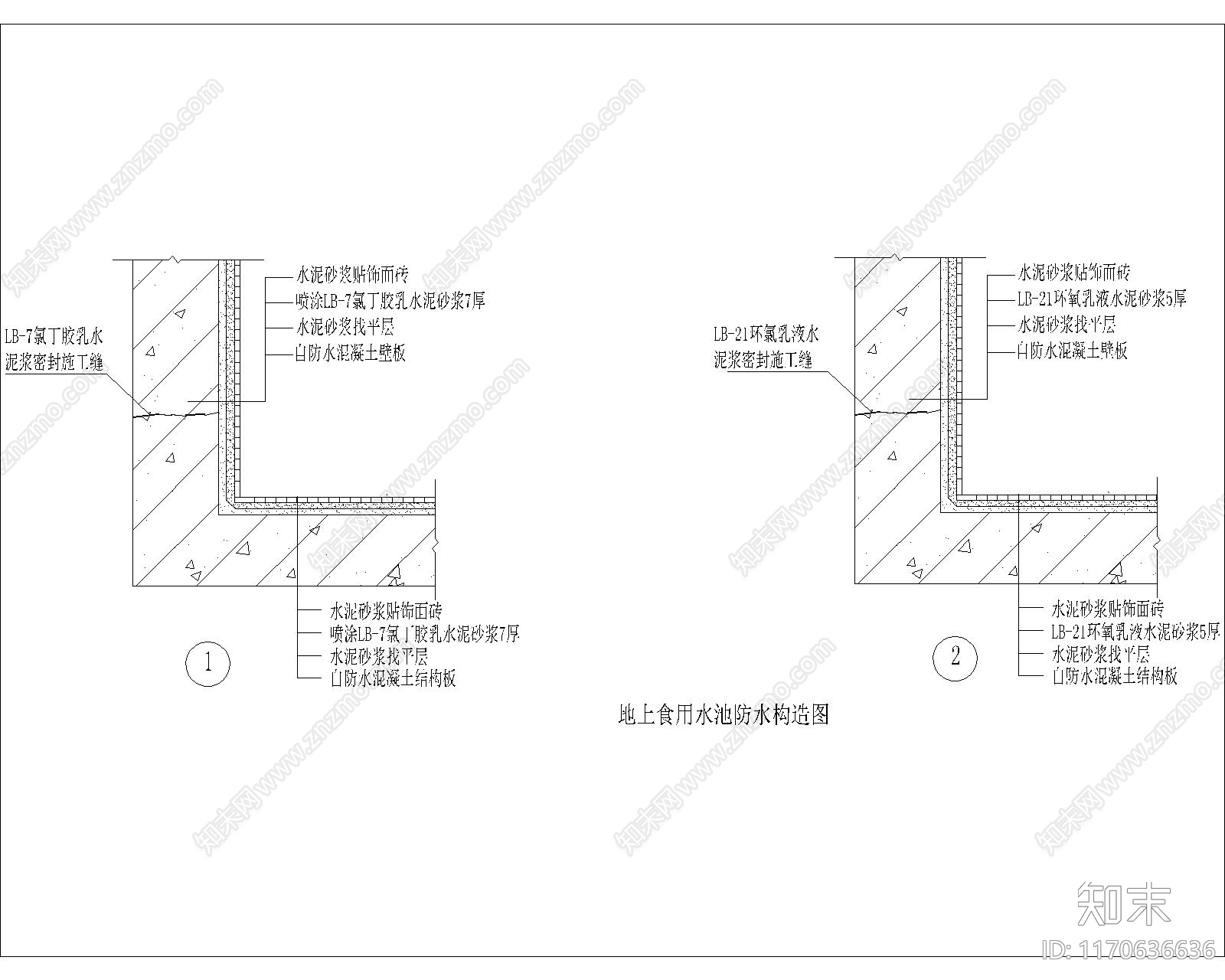 现代厨房设施施工图下载【ID:1170636636】