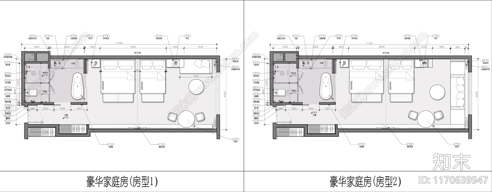 现代酒店施工图下载【ID:1170639947】