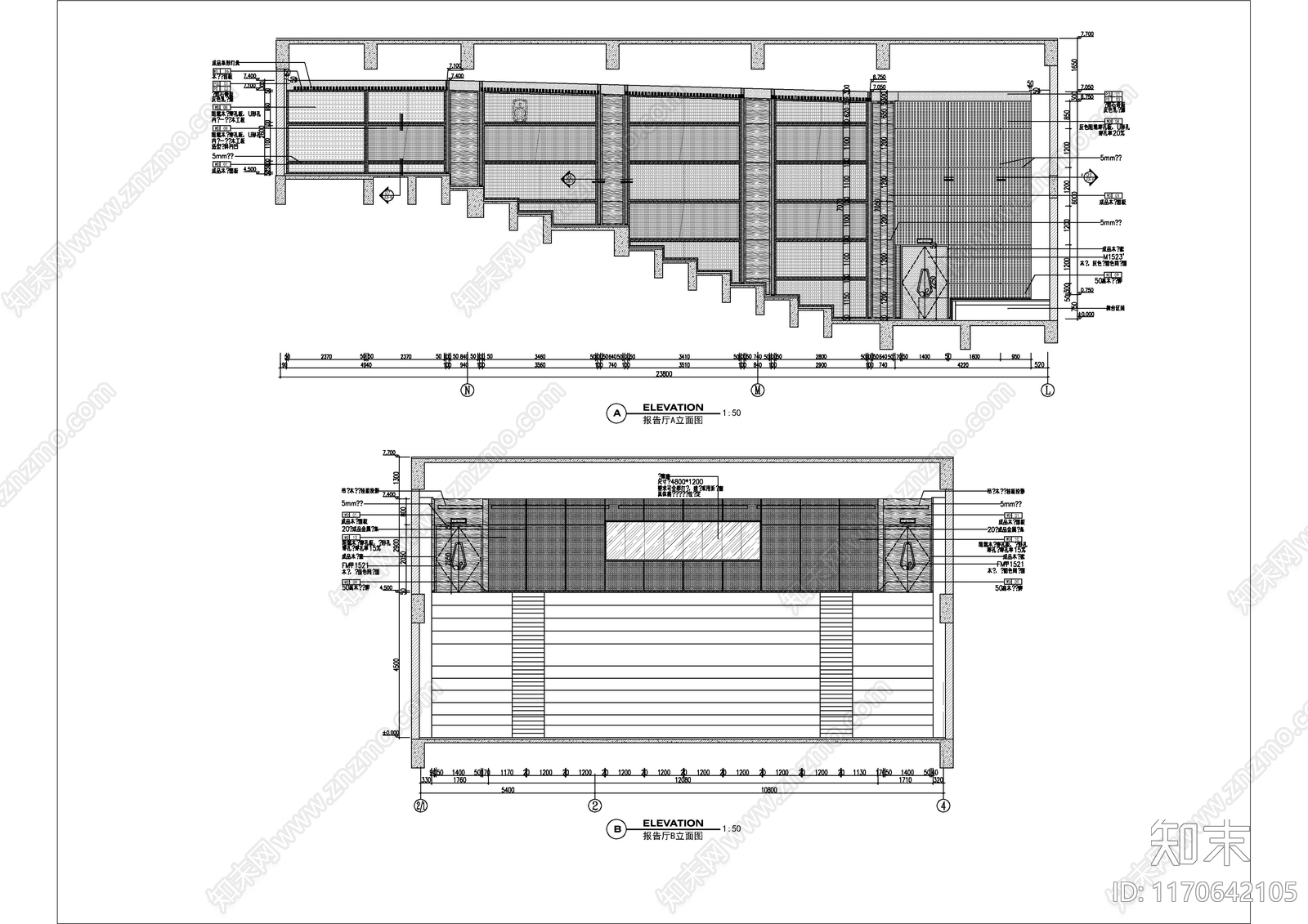 现代其他工装空间cad施工图下载【ID:1170642105】