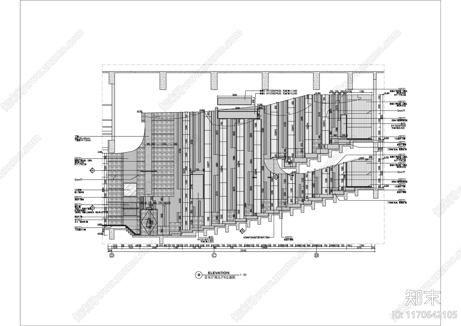 现代其他工装空间cad施工图下载【ID:1170642105】