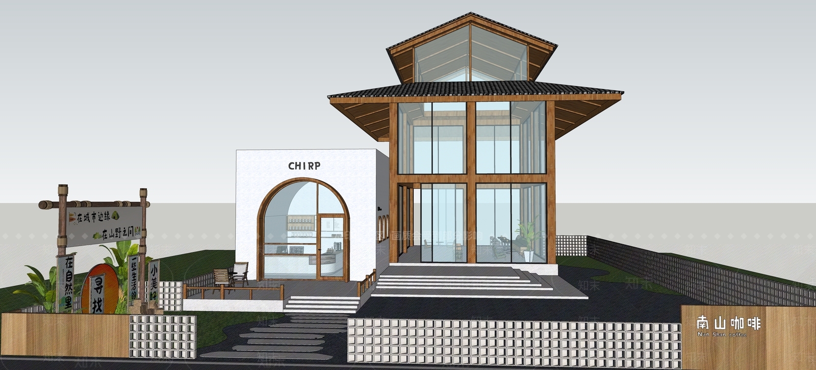 现代乡村民房SU模型下载【ID:1170643016】