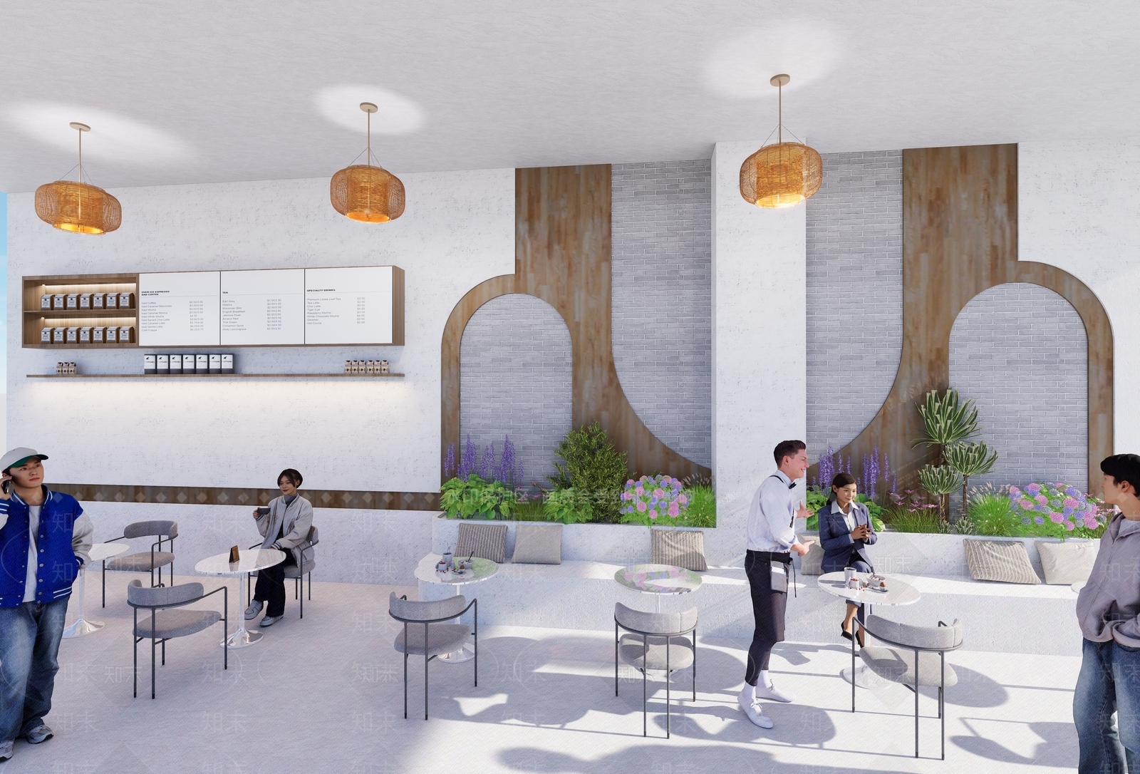 现代奶茶店SU模型下载【ID:1170644023】