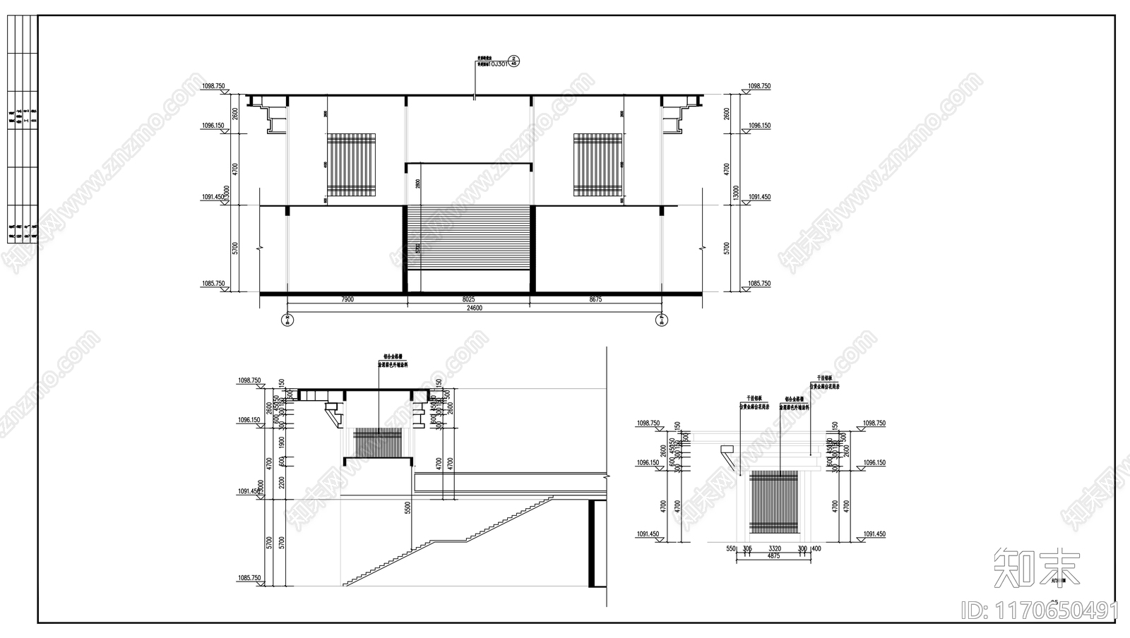 现代新中式其他建筑cad施工图下载【ID:1170650491】