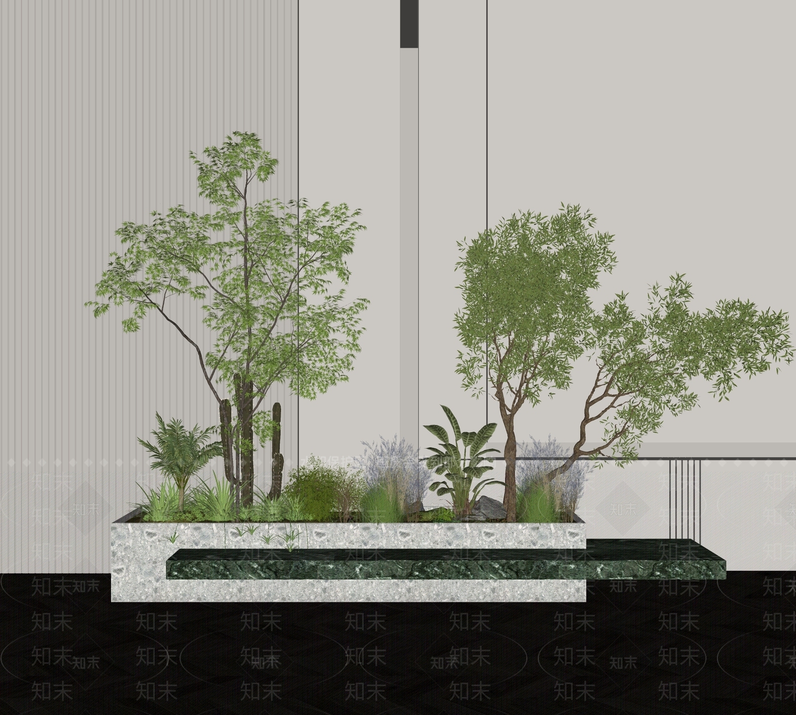 植物组合SU模型下载【ID:1170651279】