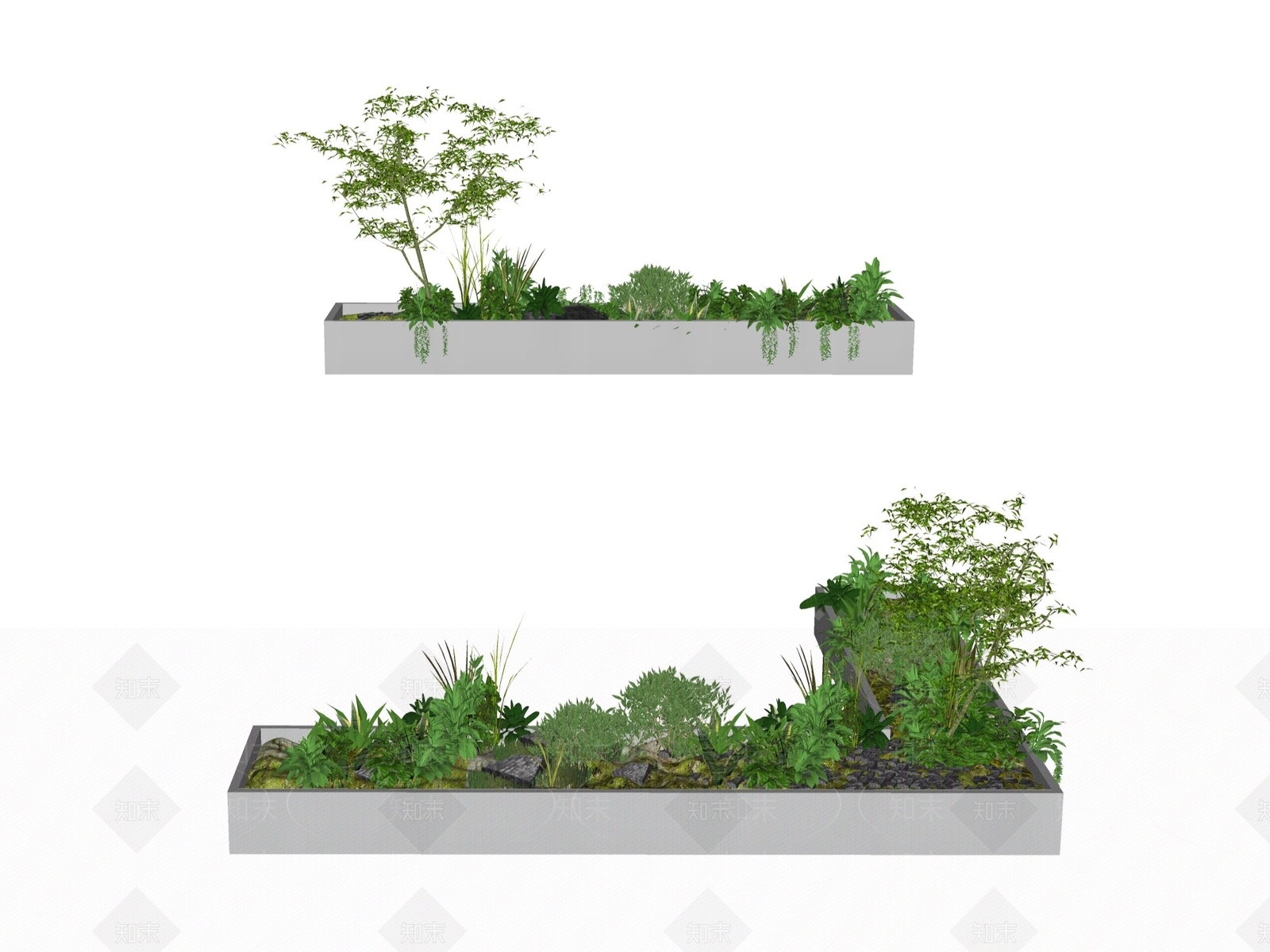 植物组合SU模型下载【ID:1170651950】