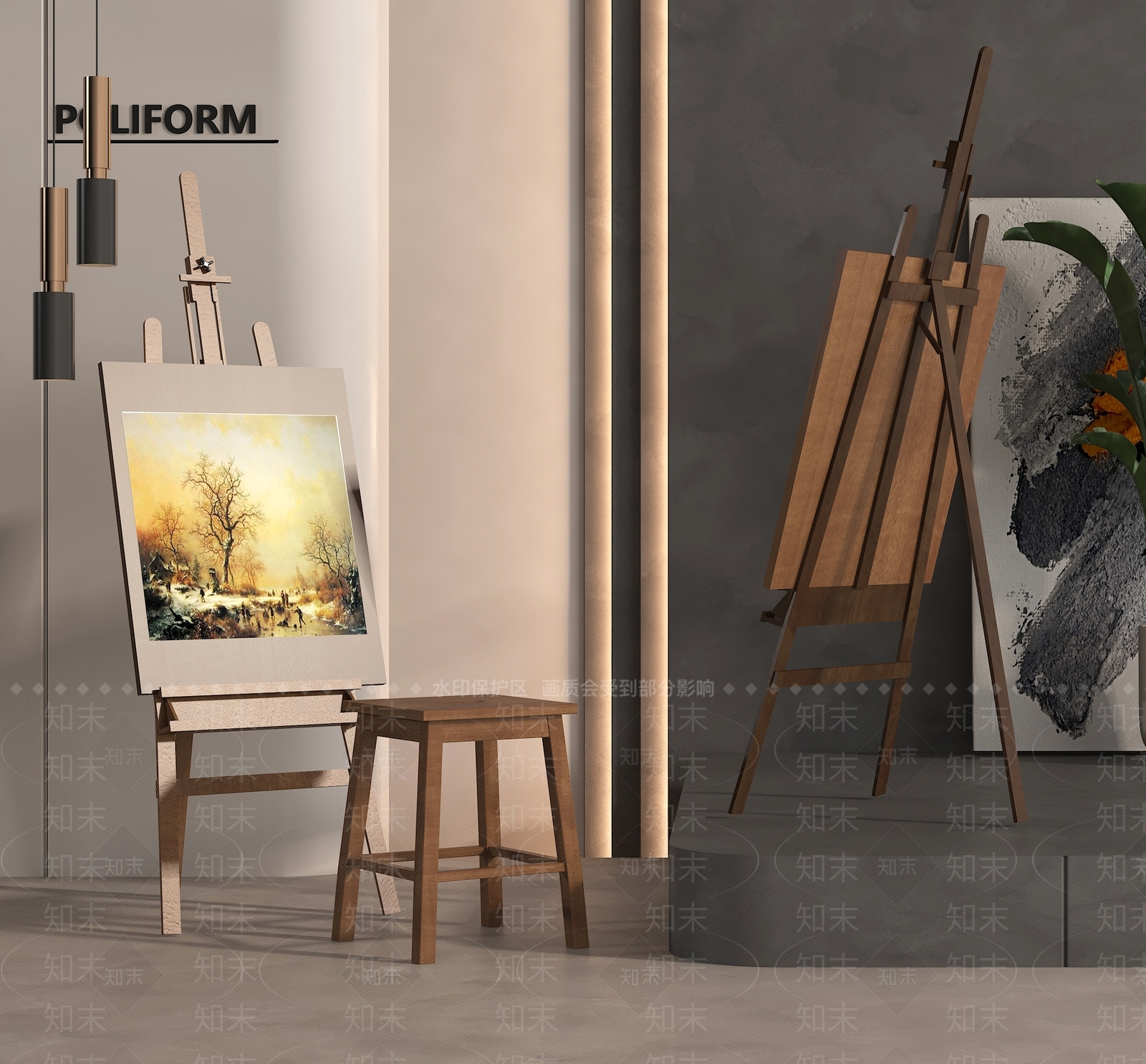 画具3D模型下载【ID:1170654746】