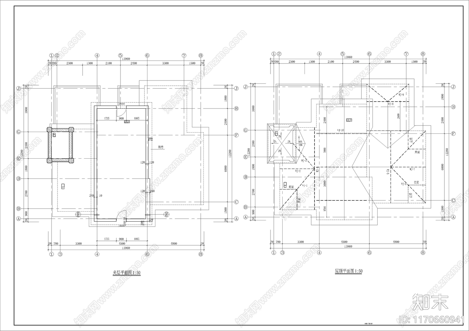 美式别墅建筑cad施工图下载【ID:1170660941】