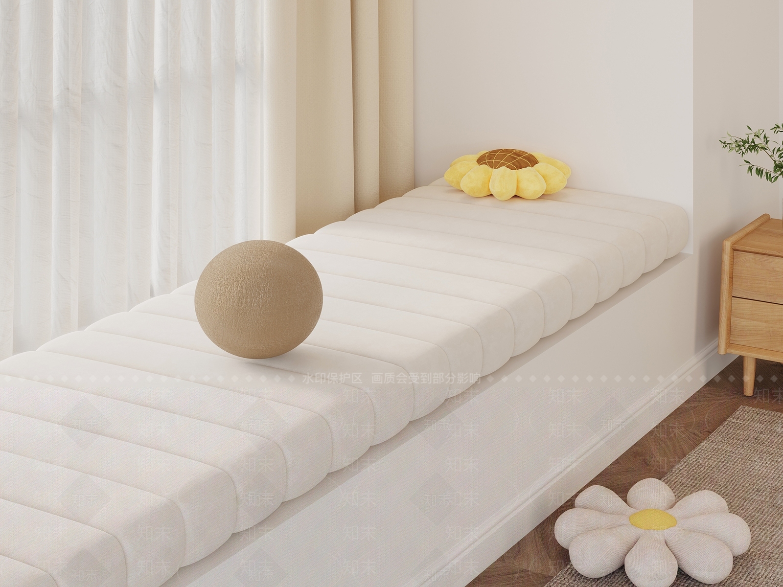 现代飘窗3D模型下载【ID:1170660420】
