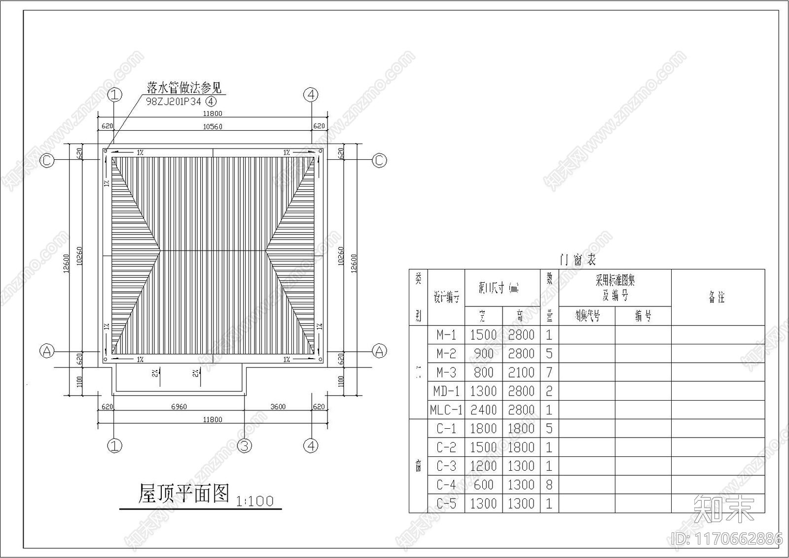 现代别墅建筑cad施工图下载【ID:1170662886】