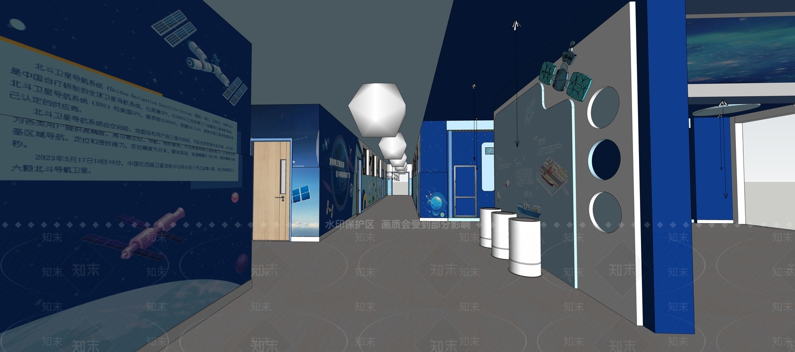 现代简约其他学校空间SU模型下载【ID:1170663447】