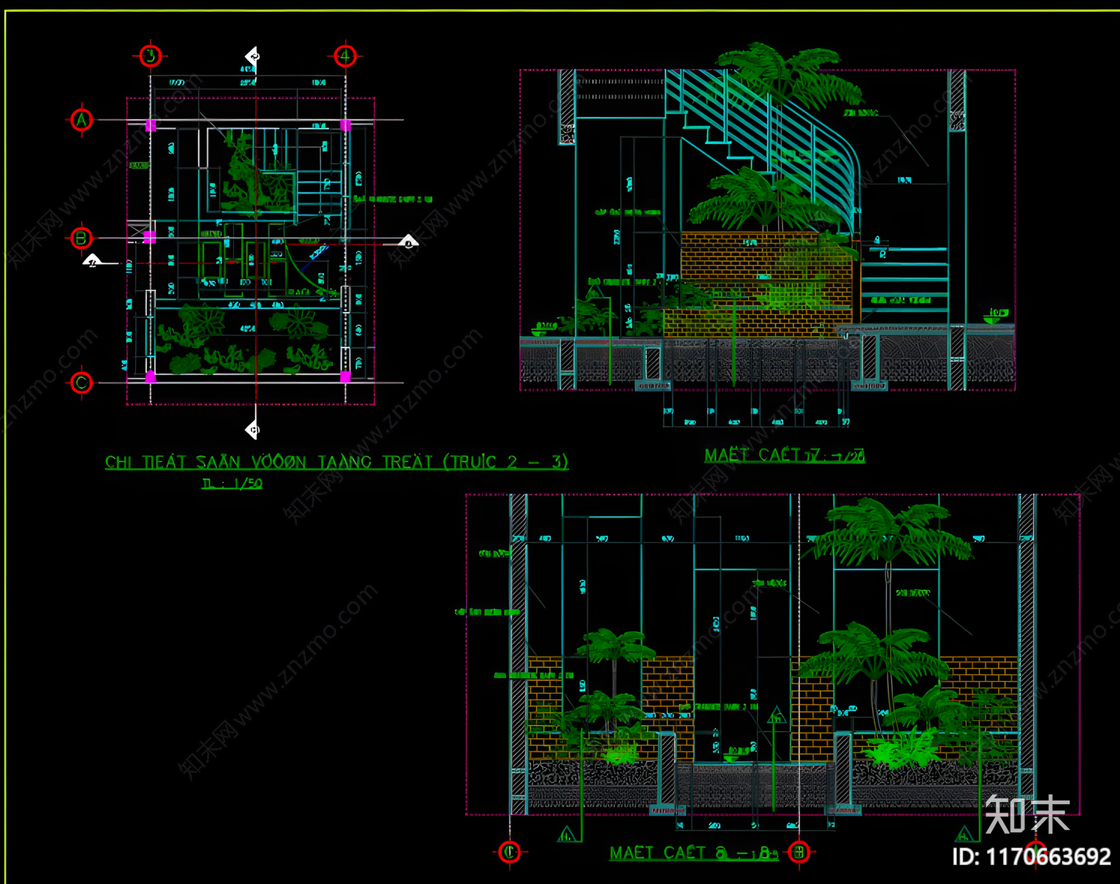 现代综合植物图库cad施工图下载【ID:1170663692】