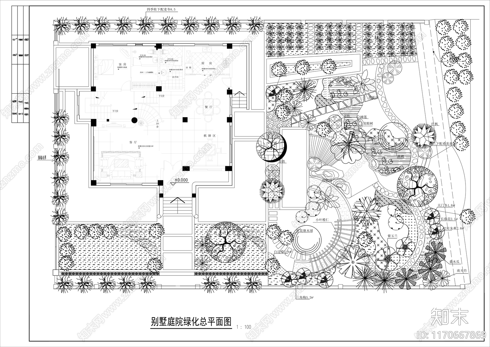 中式庭院施工图下载【ID:1170667869】