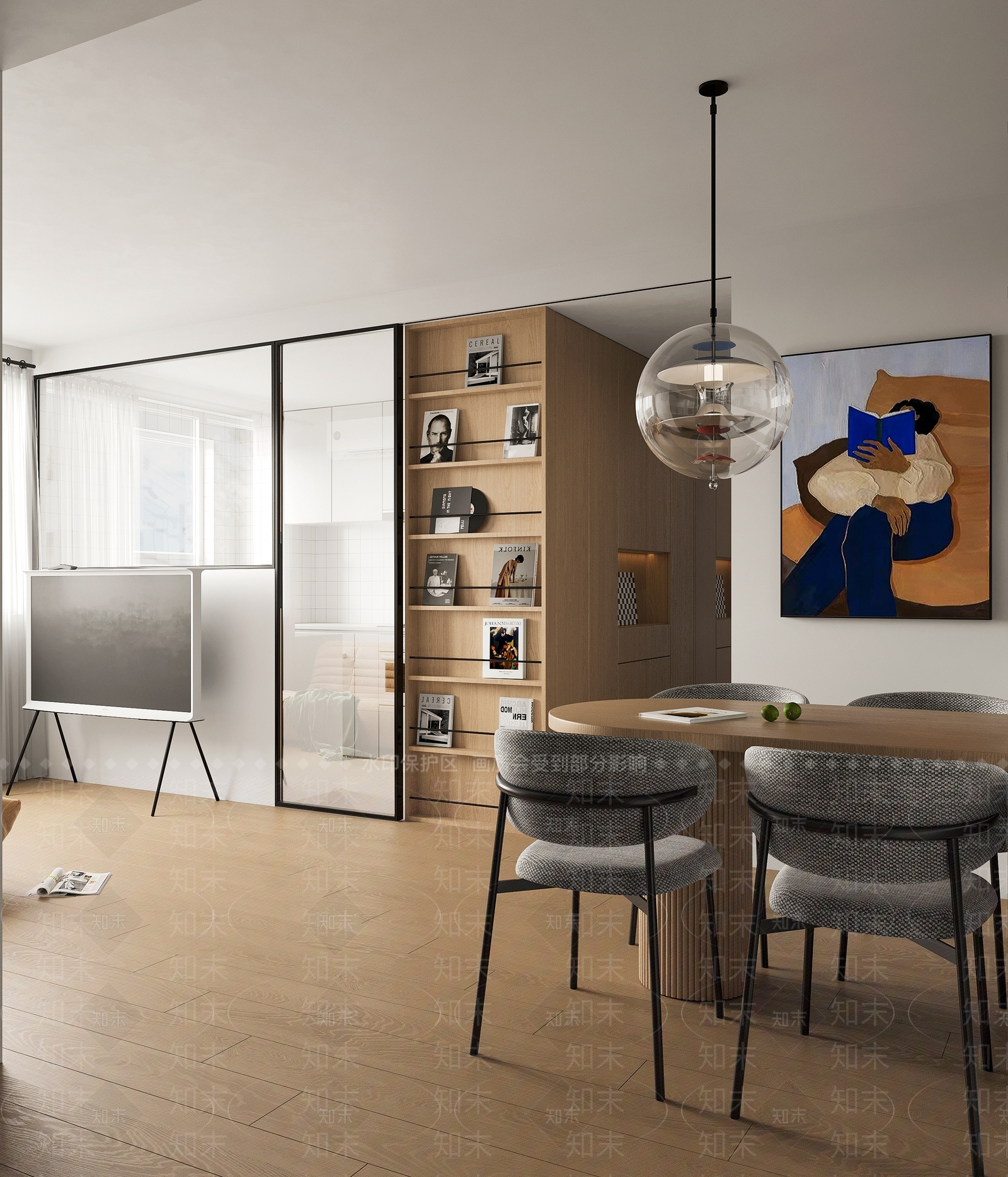 现代书房3D模型下载【ID:1214732660】