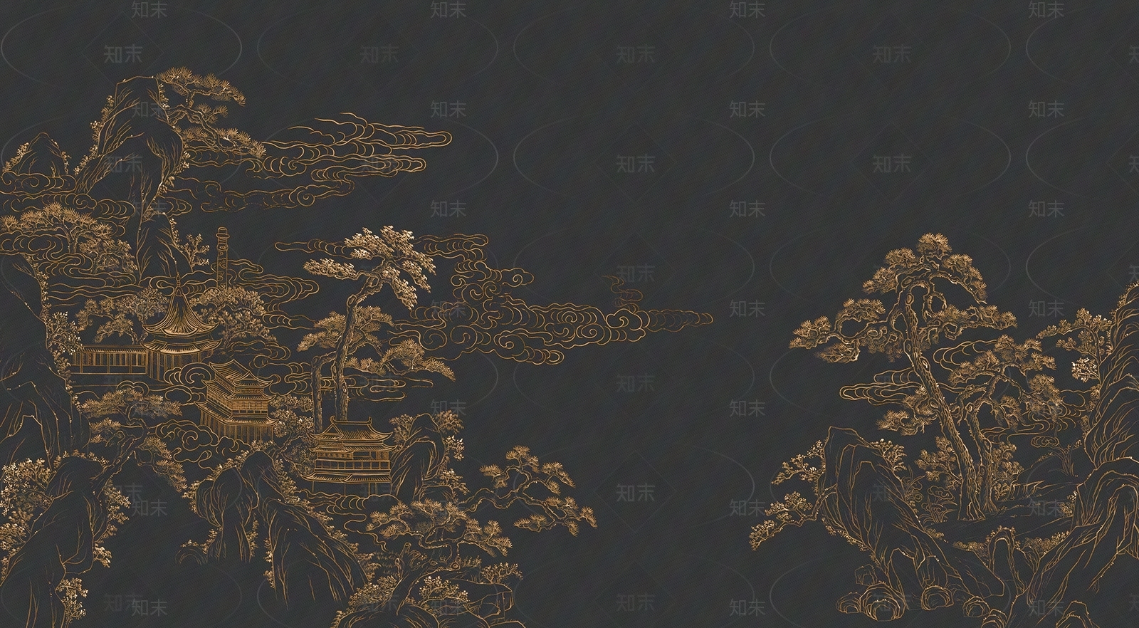 新中式中式壁纸贴图下载【ID:1170673064】