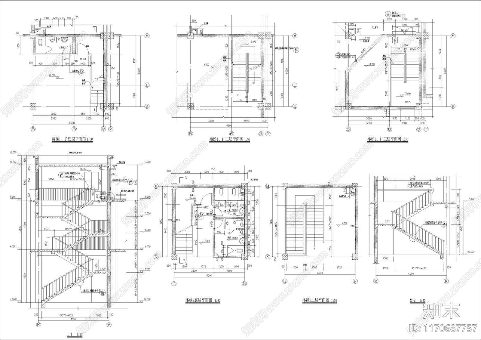 现代美式别墅建筑cad施工图下载【ID:1170687757】