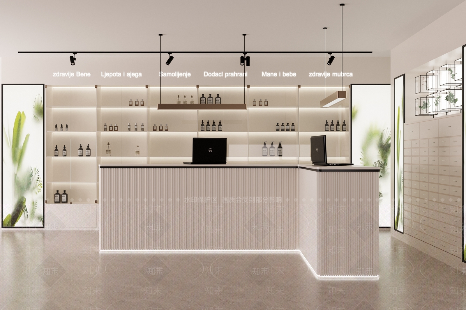 现代药店3D模型下载【ID:1170673625】