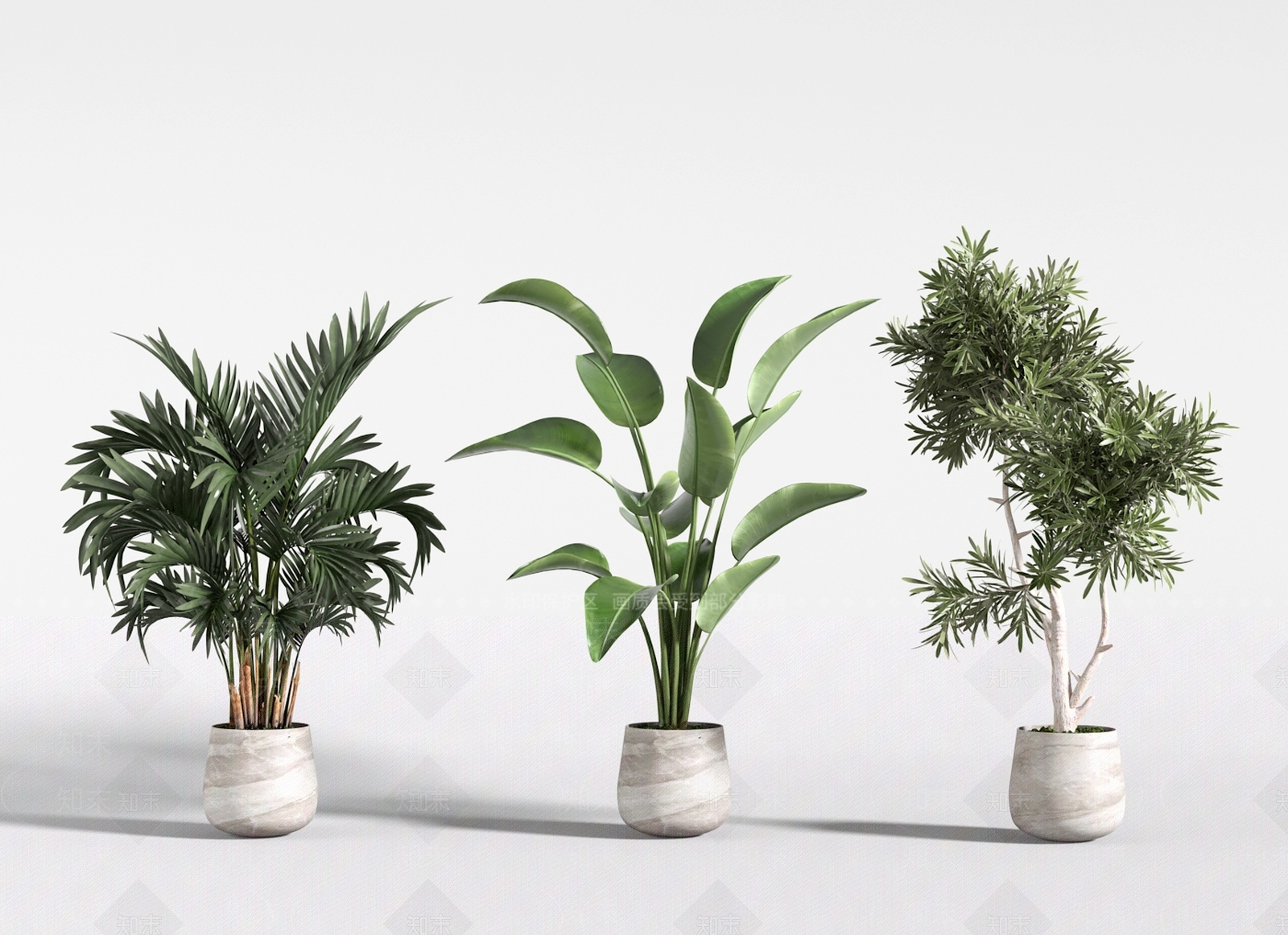 花草组合3D模型下载【ID:1170675991】