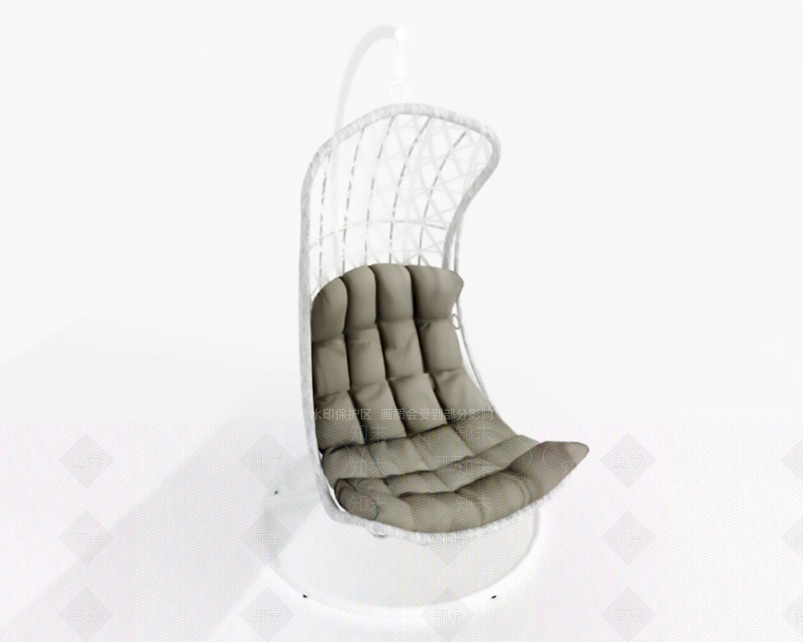 现代侘寂吊椅3D模型下载【ID:1170675987】