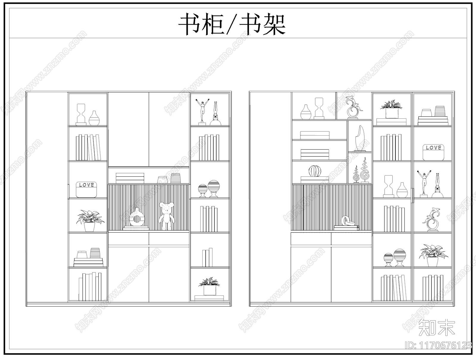 现代柜子施工图下载【ID:1170676123】