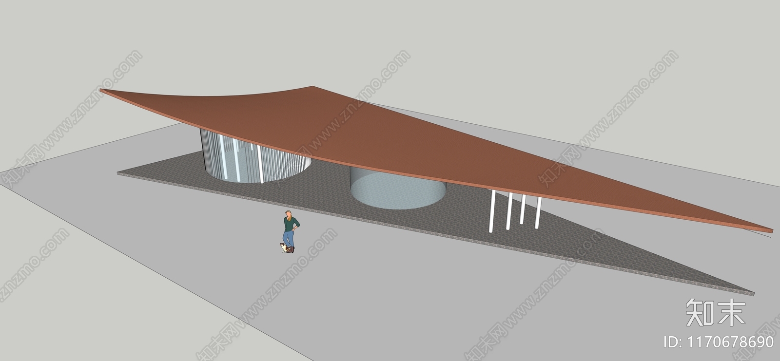 现代景观公园SU模型下载【ID:1170678690】