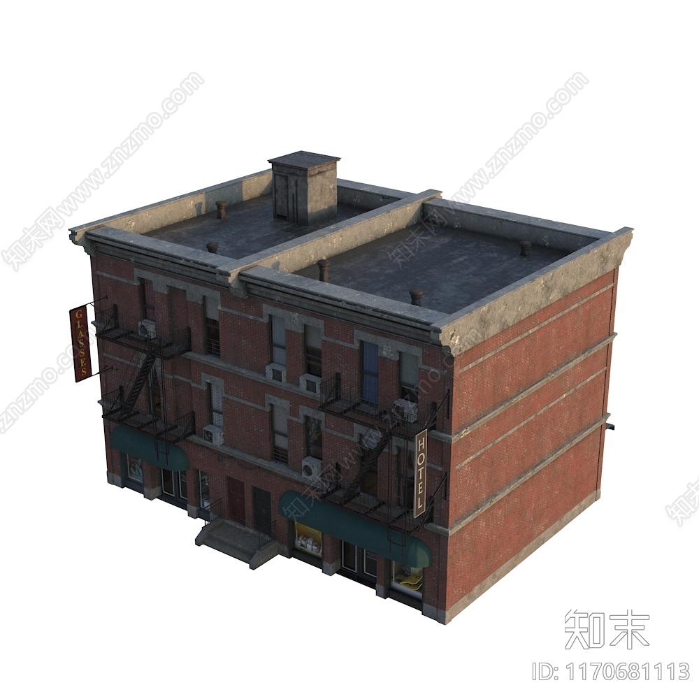 复古欧式其他商业建筑3D模型下载【ID:1170681113】