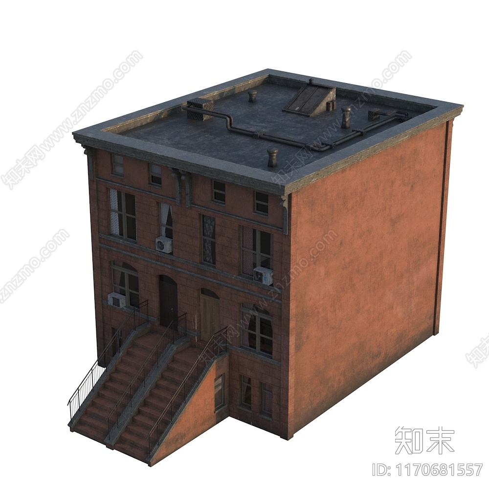 美式欧式其他商业建筑3D模型下载【ID:1170681557】