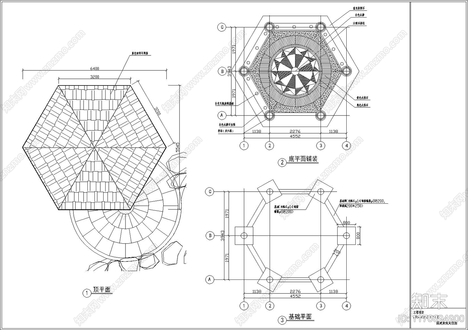 中式欧式古建cad施工图下载【ID:1170694900】