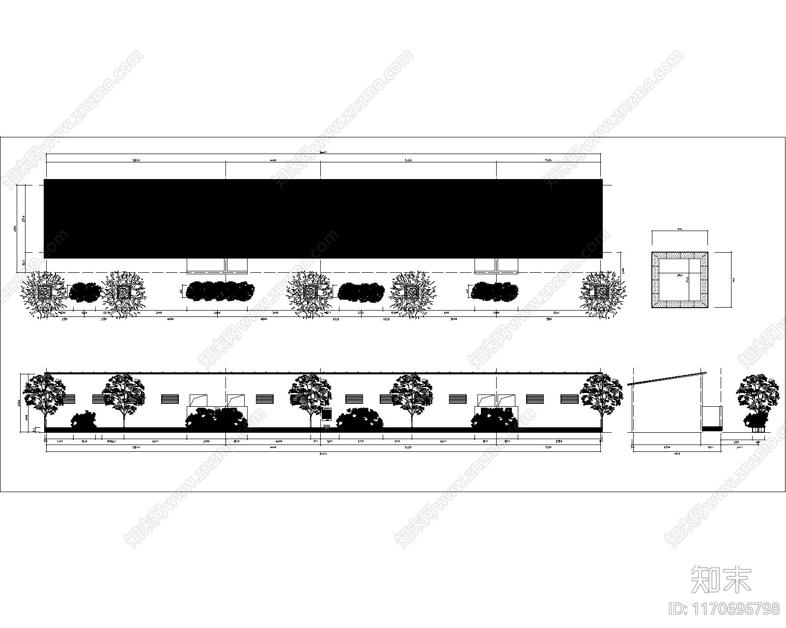 现代新中式办公楼建筑施工图下载【ID:1170696798】