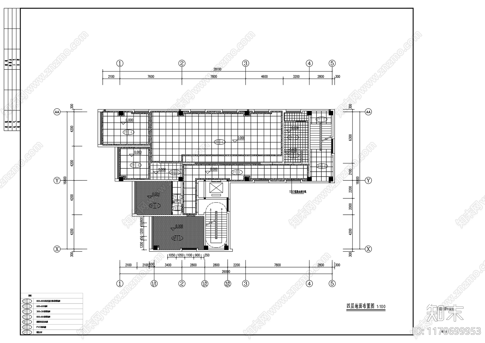 现代整体办公空间cad施工图下载【ID:1170699953】