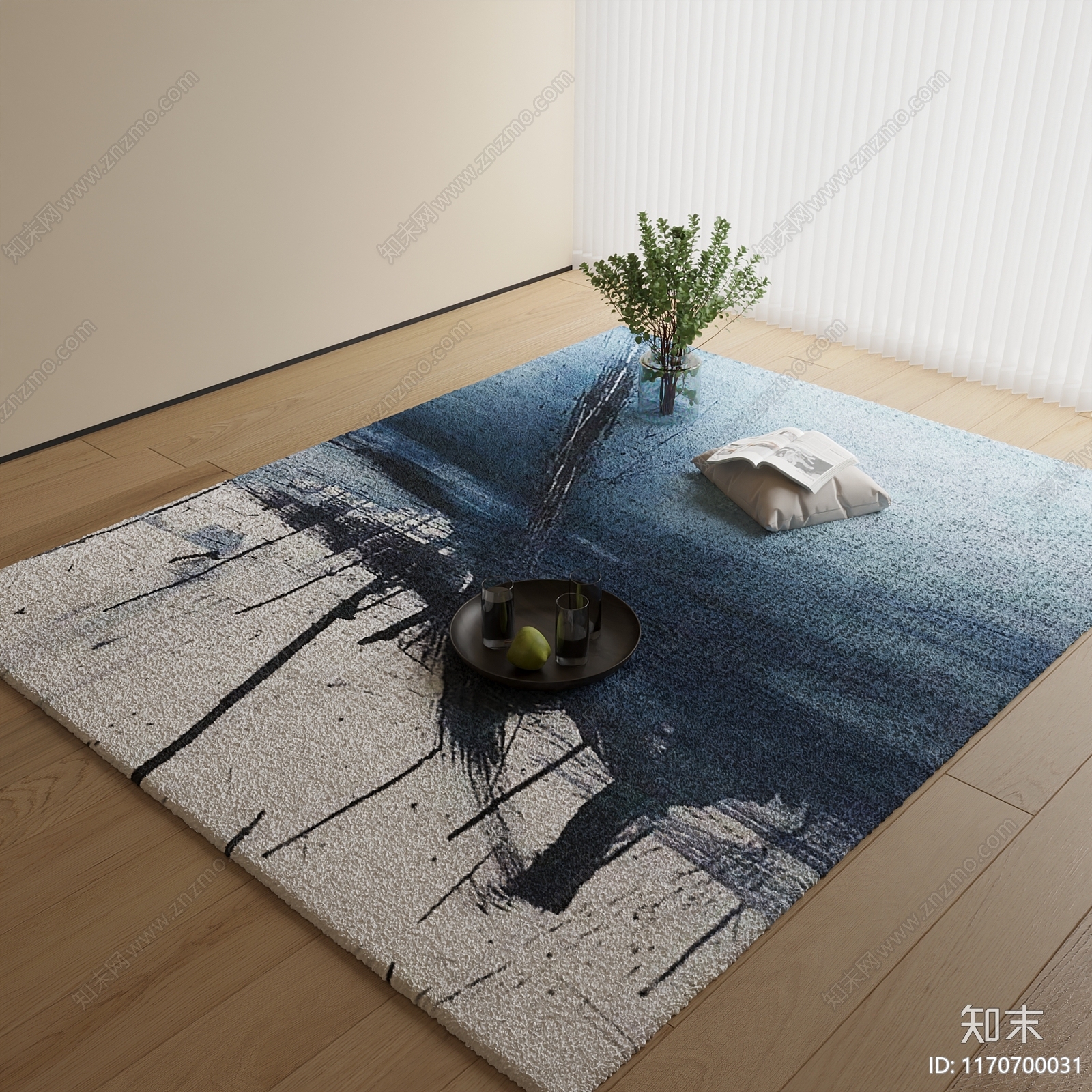 现代地毯3D模型下载【ID:1170700031】