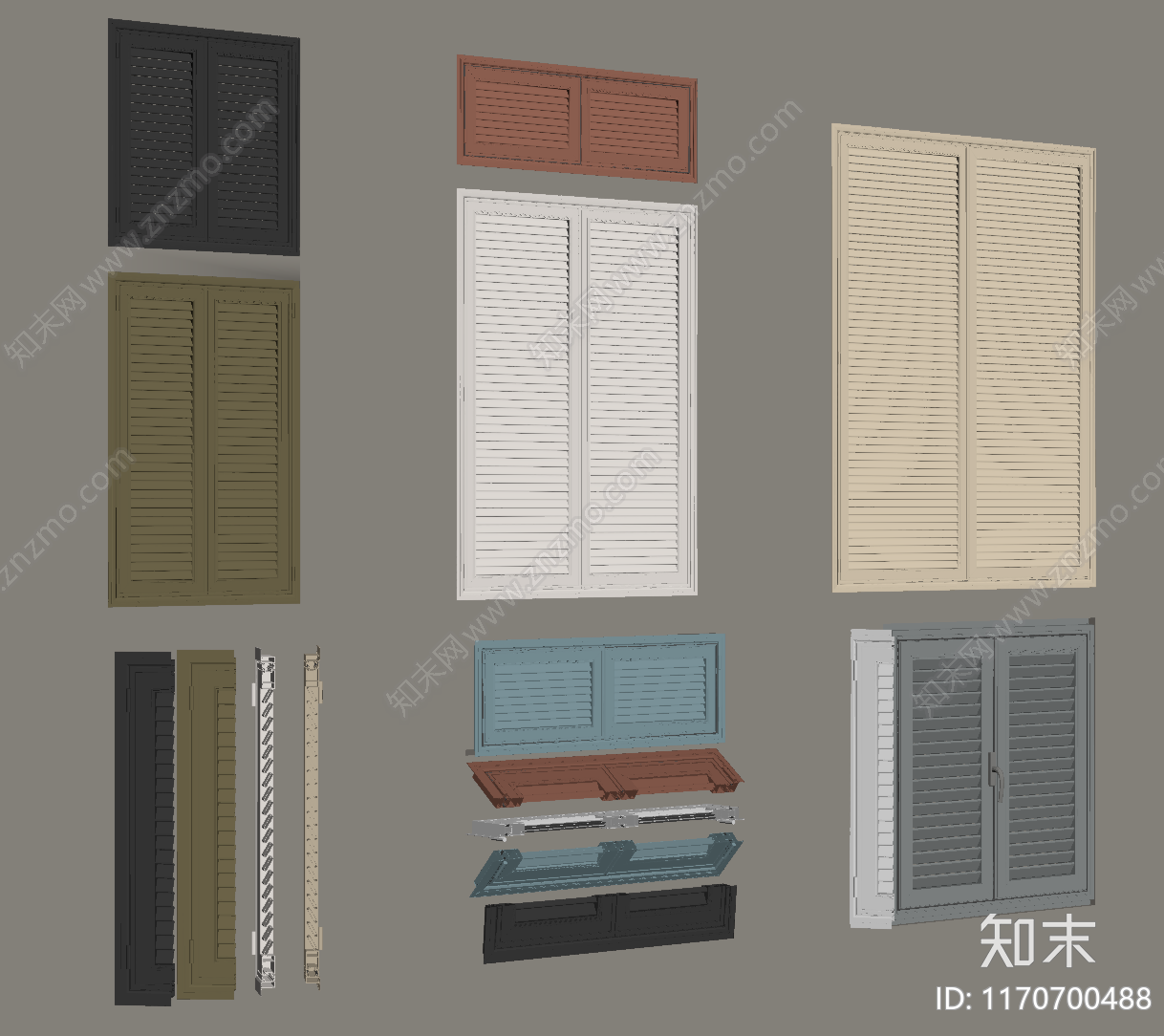 法式其他窗SU模型下载【ID:1170700488】