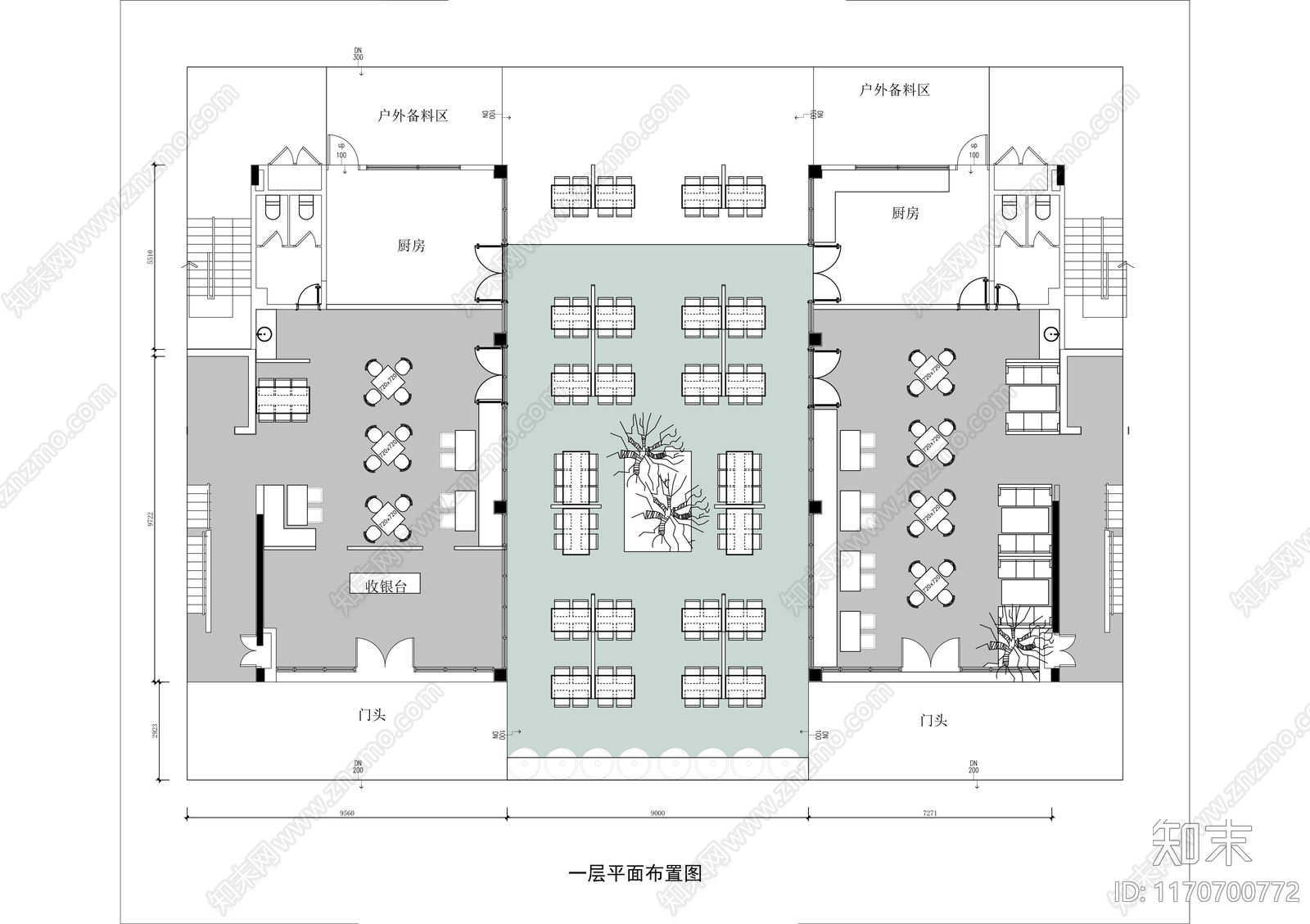 工装平面图cad施工图下载【ID:1170700772】