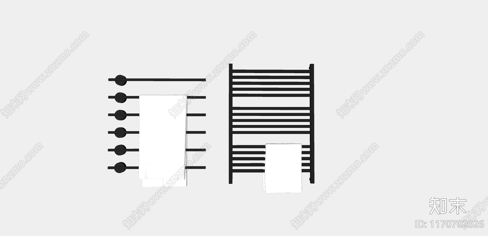毛巾架SU模型下载【ID:1170702026】