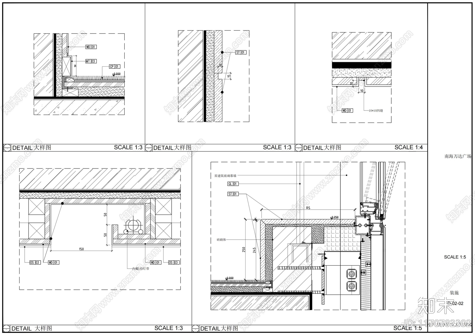现代办公室cad施工图下载【ID:1170702302】
