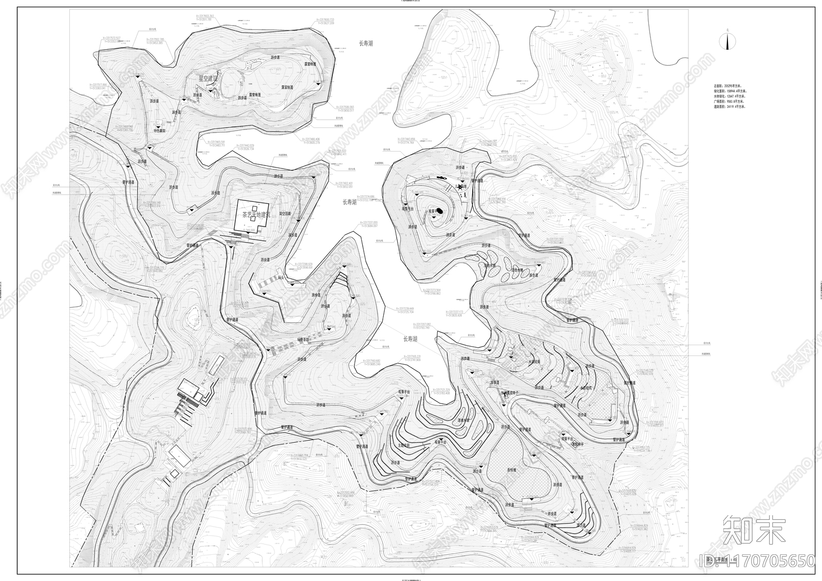 现代公园景观cad施工图下载【ID:1170705650】