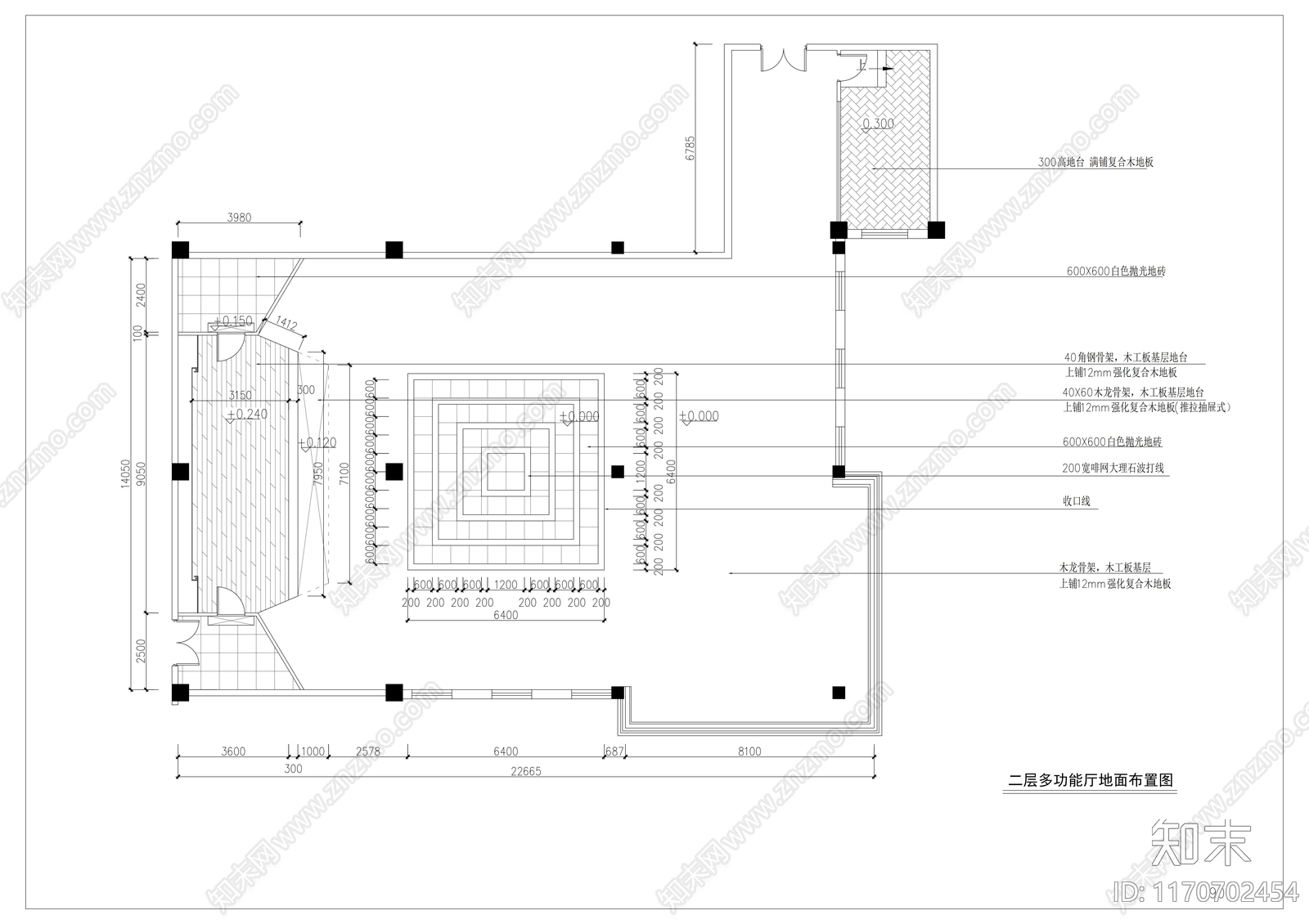 现代会议室cad施工图下载【ID:1170702454】