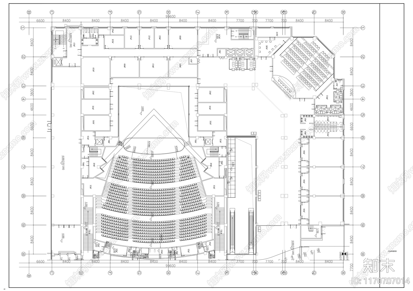 现代整体办公空间cad施工图下载【ID:1170707014】