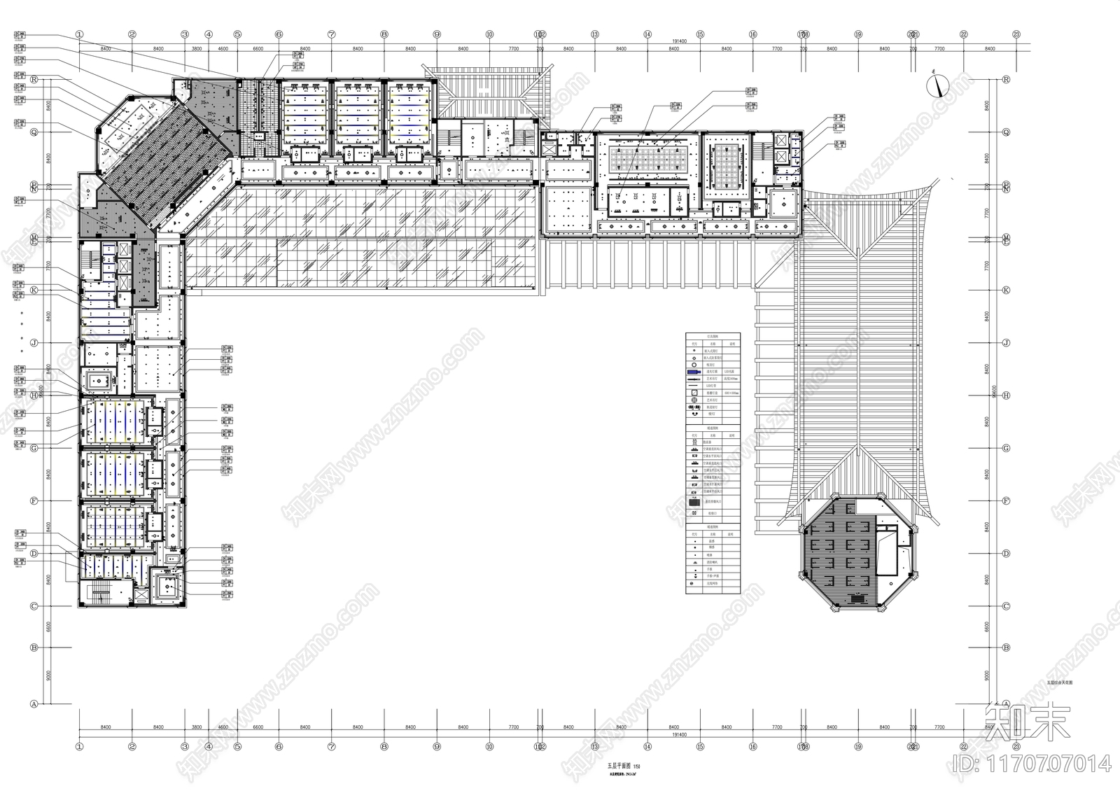 现代整体办公空间cad施工图下载【ID:1170707014】