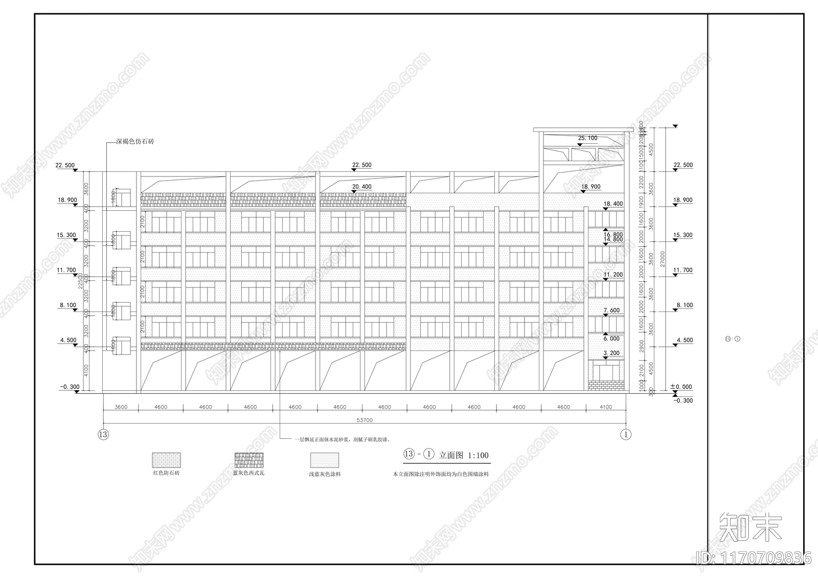 现代学校建筑cad施工图下载【ID:1170709836】