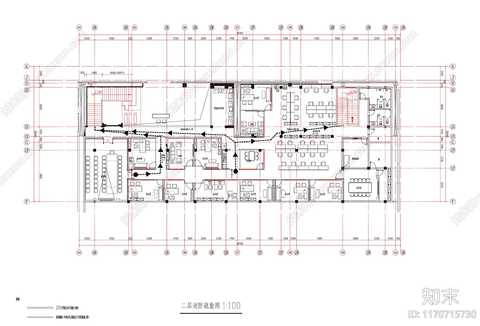 现代整体办公空间cad施工图下载【ID:1170715730】