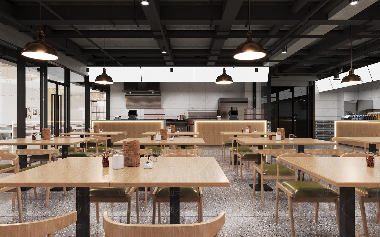现代快餐店3D模型下载【ID:1170716550】