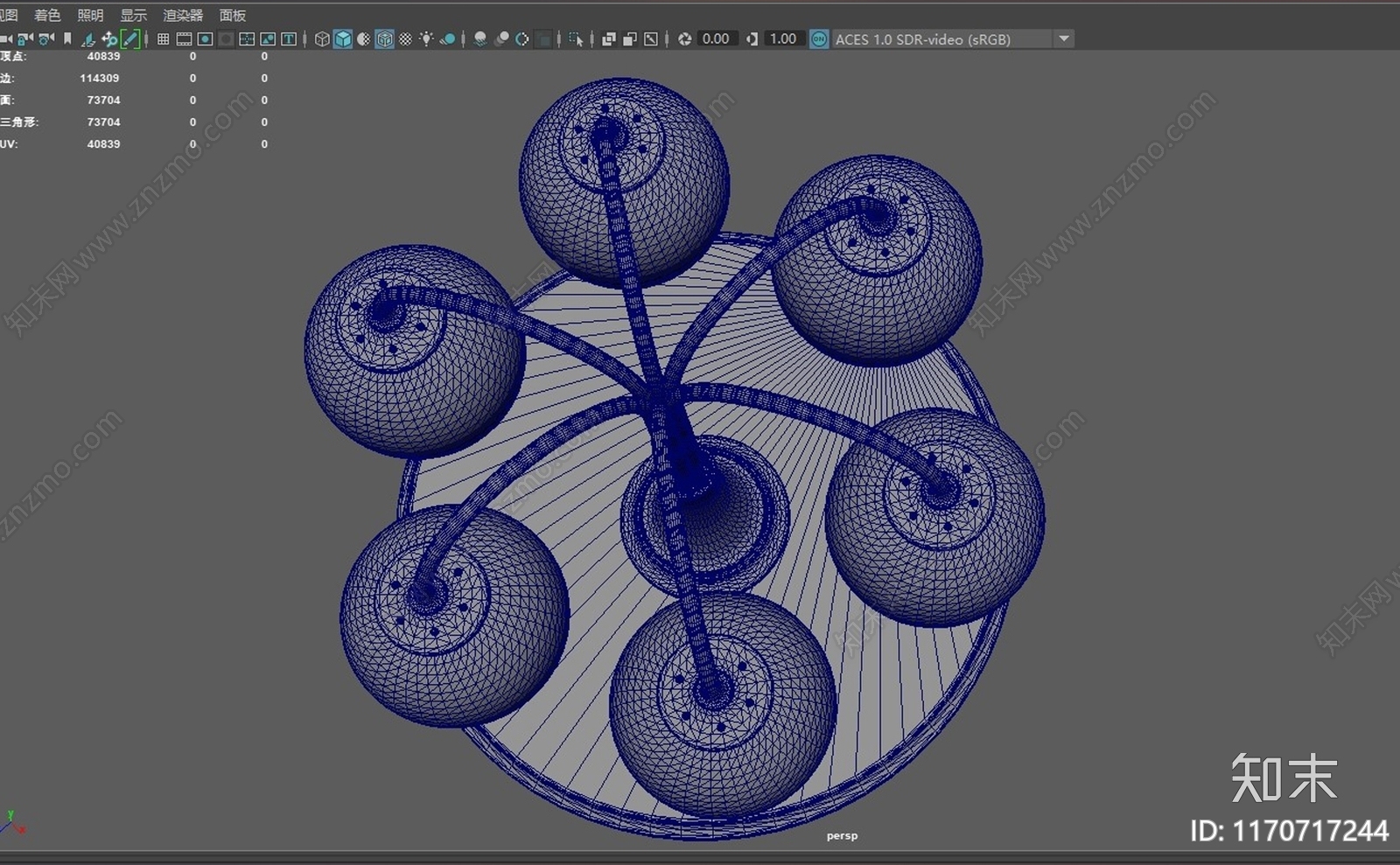 轻奢北欧吊灯3D模型下载【ID:1170717244】