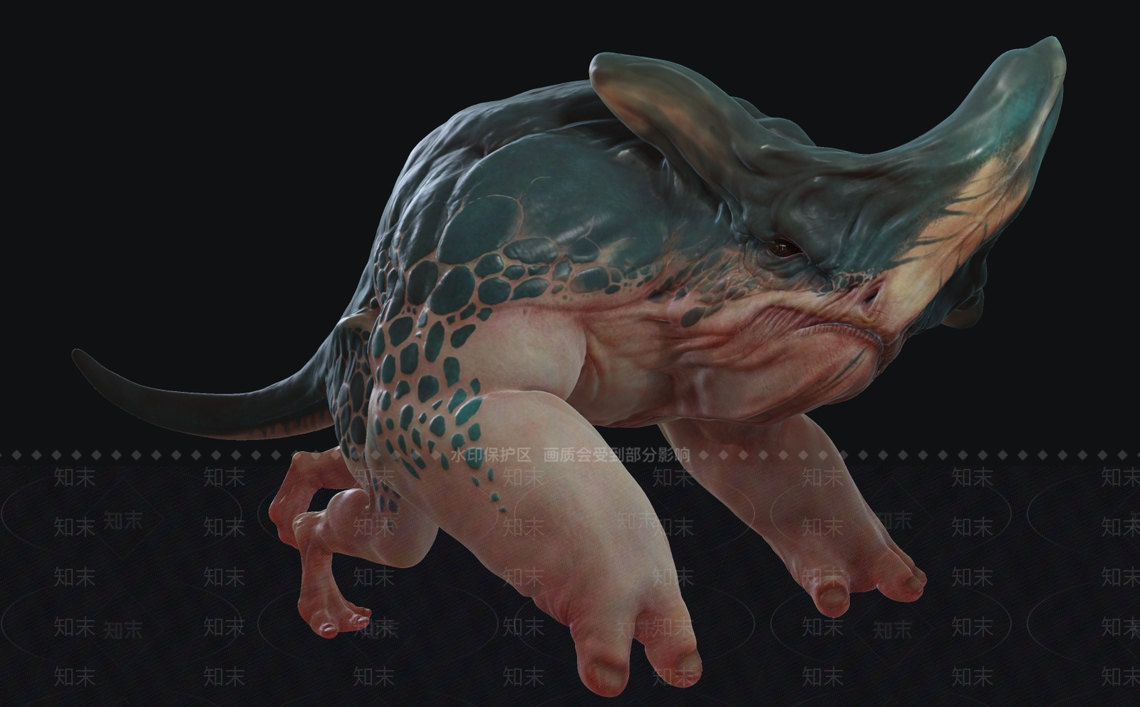 爬行类动物3D模型下载【ID:1170718498】
