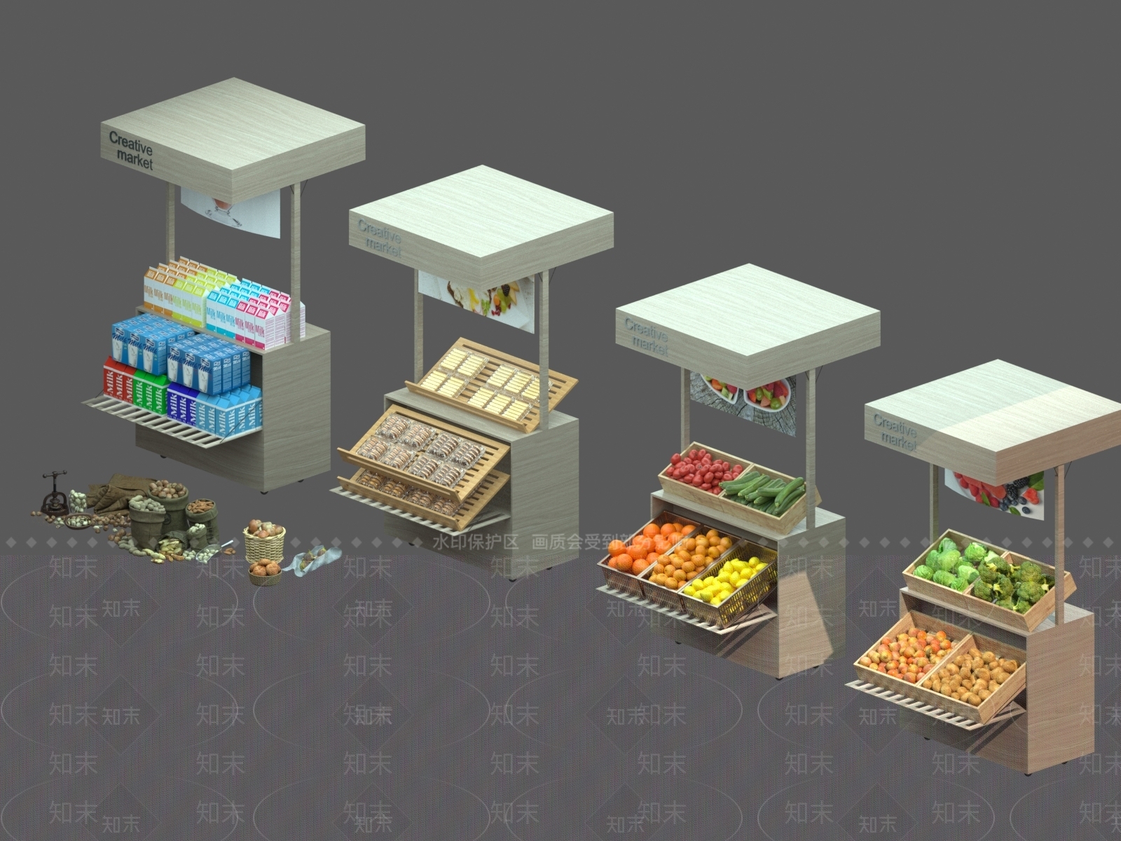 现代其他商业空间3D模型下载【ID:1170723098】