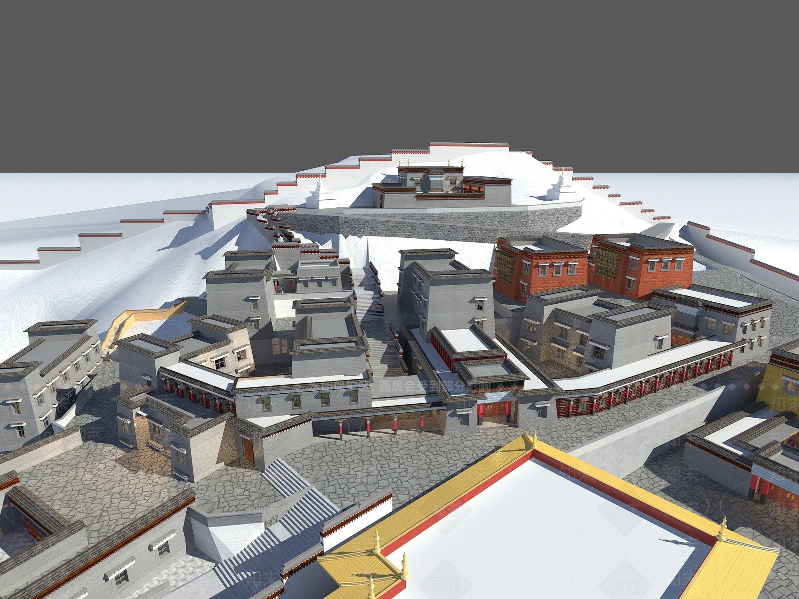 现代艺术风格建筑3D模型下载【ID:1170727456】