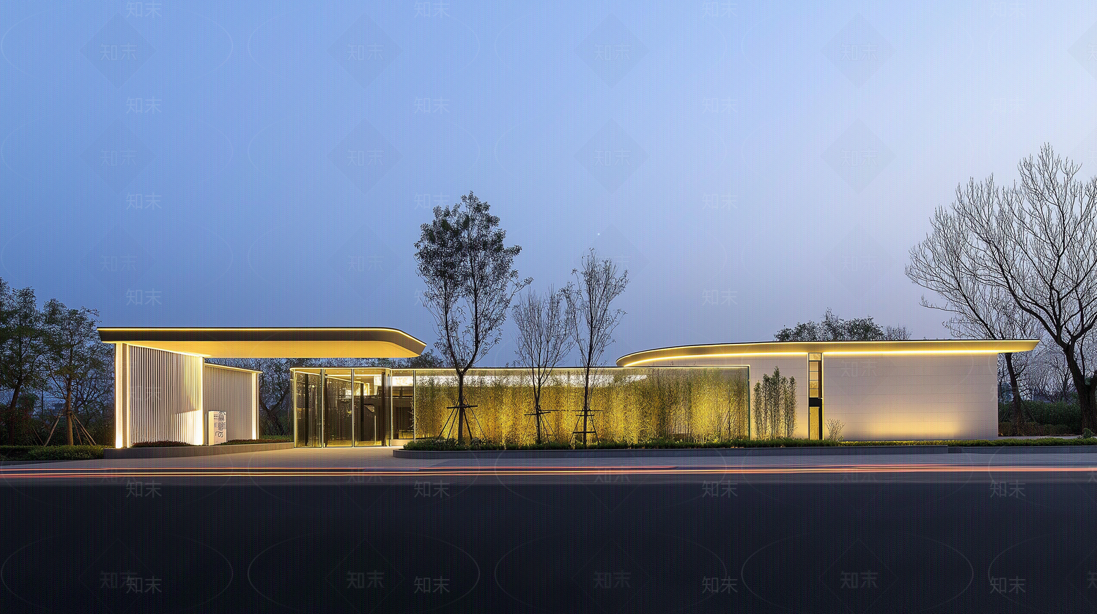 现代街道外景贴图下载【ID:1170729149】