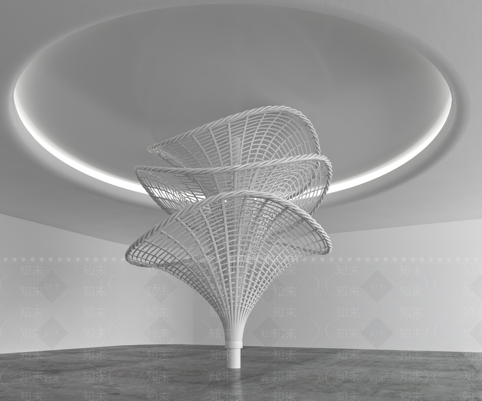 现代柱子3D模型下载【ID:1170734544】