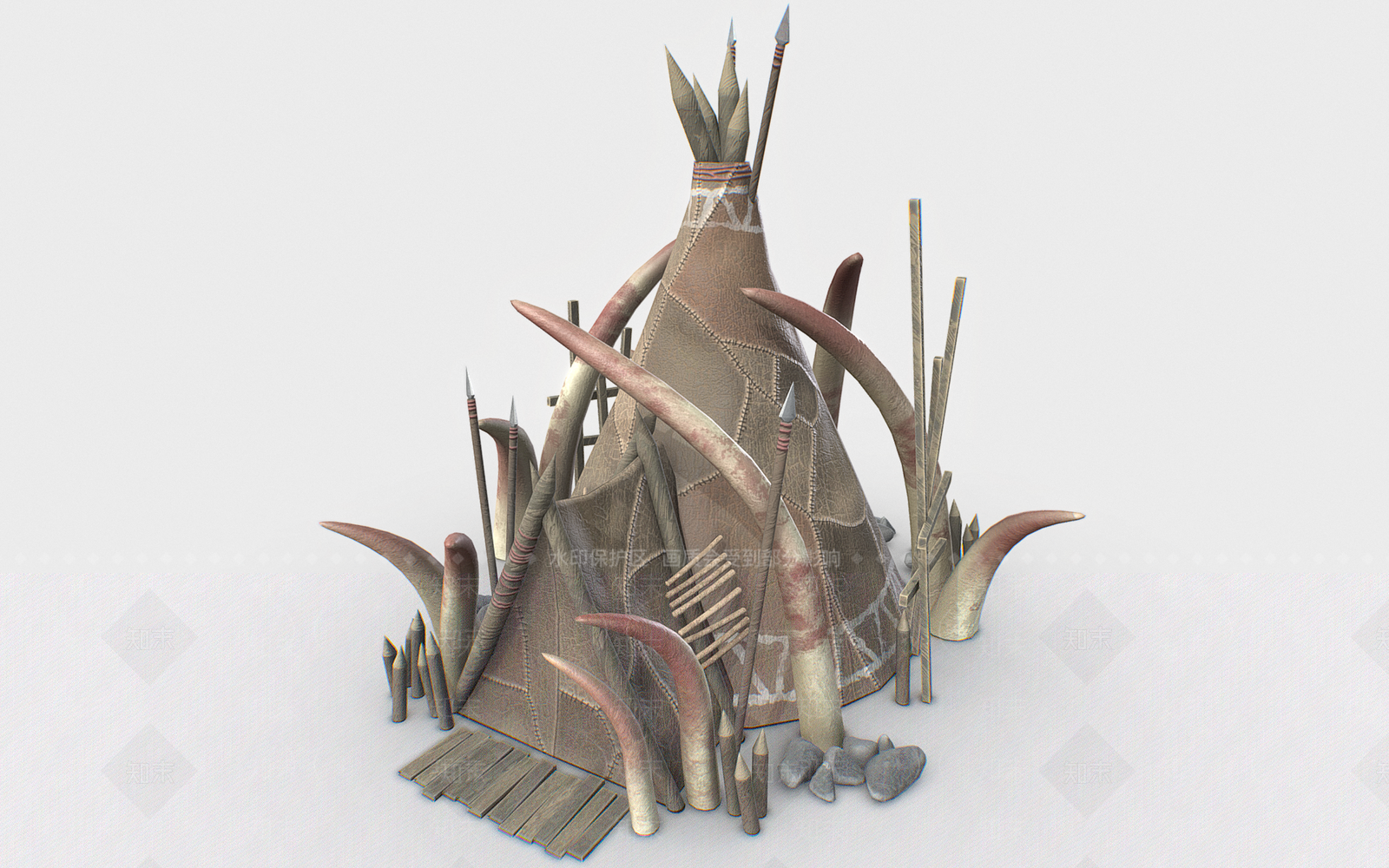 复古古建3D模型下载【ID:1170741646】