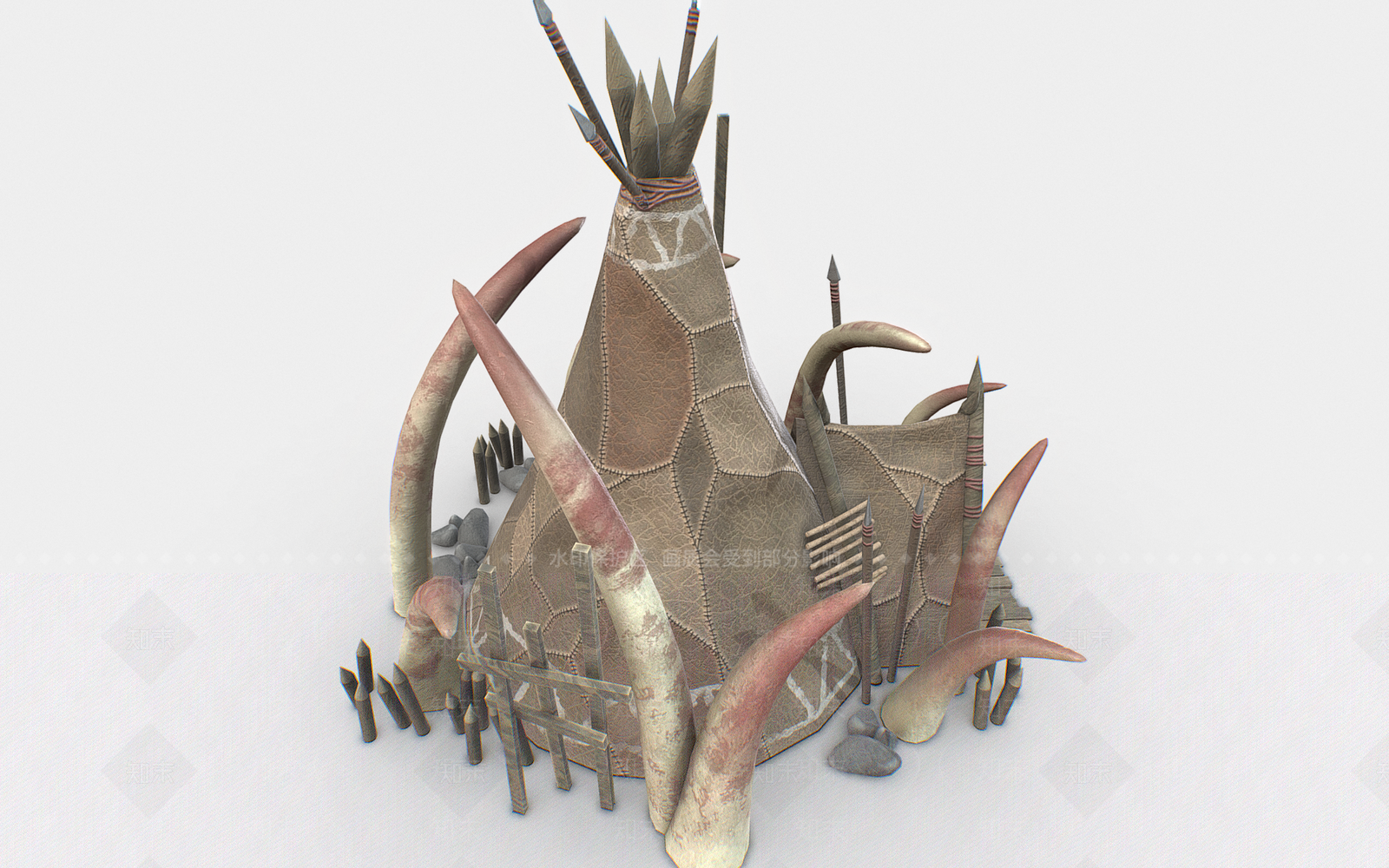 复古古建3D模型下载【ID:1170741646】