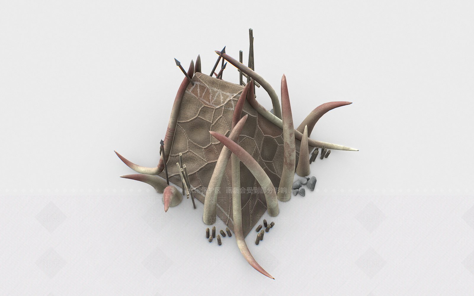 复古古建3D模型下载【ID:1170741729】